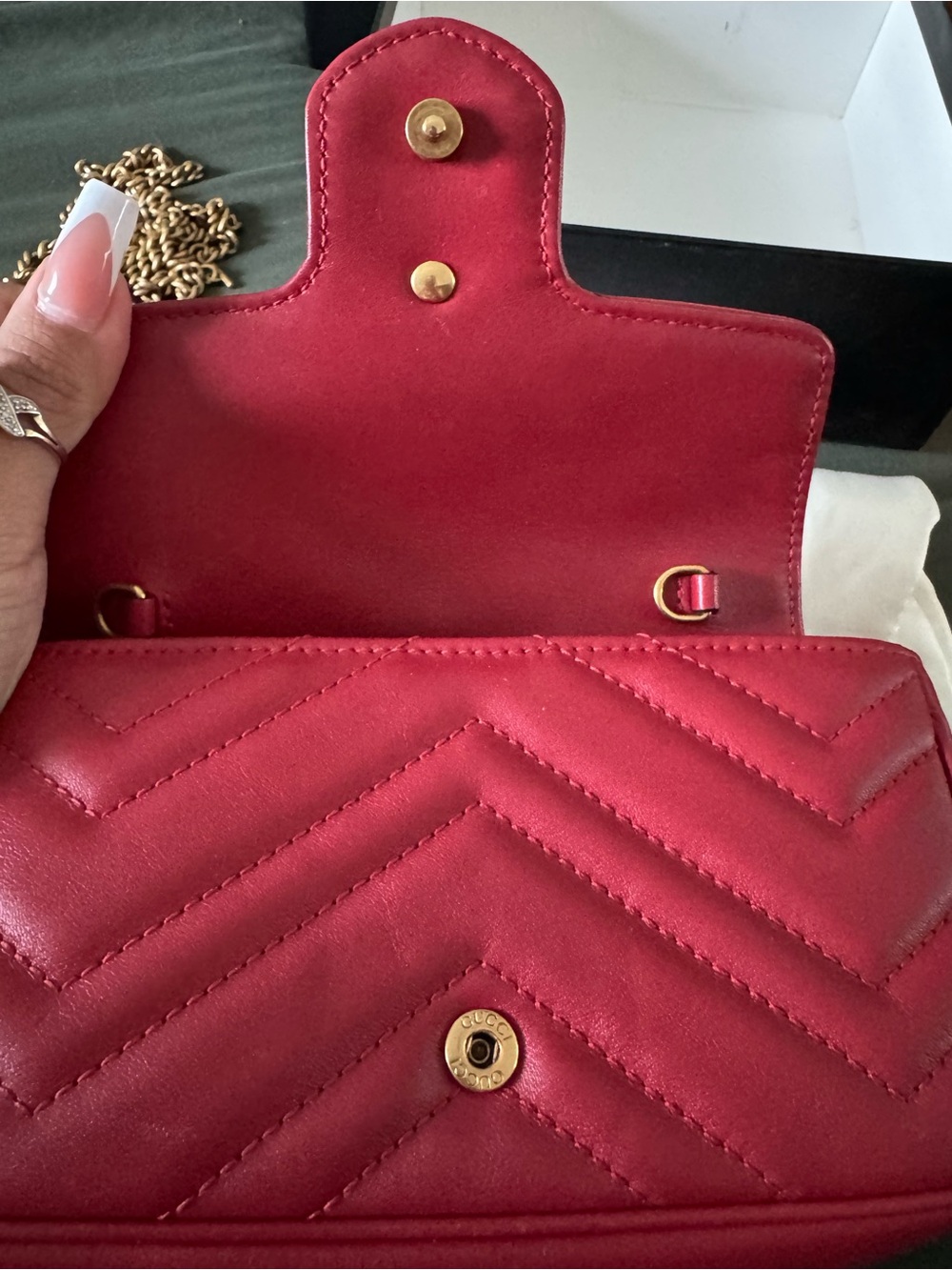 Gucci Red GG Mini - Picture 5 of 11